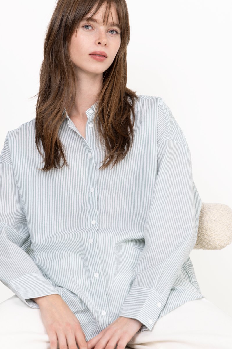 Sonja Shirt - Green/White