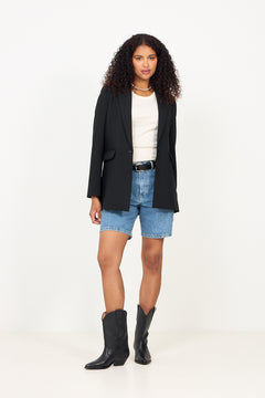 Rita LS Blazer - Black