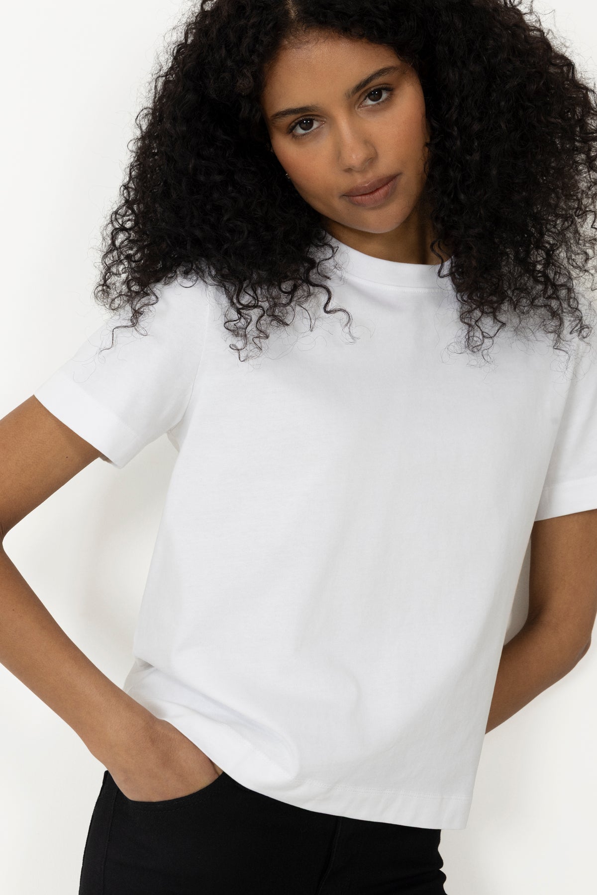 Essential Ss Boxy Tee - Bright White