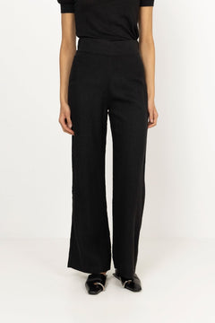Molly Linen Pants - Black