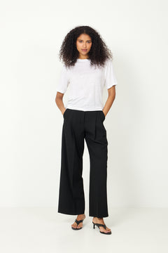 Vilja Linen SS Tee - Bright White