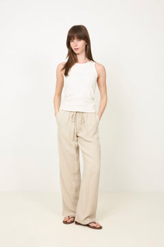 Sonar Drapy Linen Pants - Natural