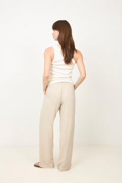 Sonar Drapy Linen Pants - Natural