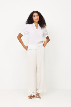 Odesa Linen Blouse - White