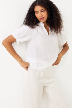 Odesa Linen Blouse - White