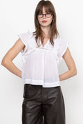 Jayla S Voile Top - White