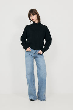 Paulina Knit Blouse - Black