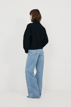 Paulina Knit Blouse - Black