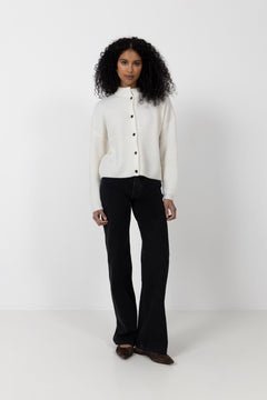 AlphaGZ Short Cardigan - Ivory