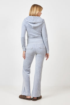 Layla Low Rise Flare Pocketed - Silver Marl