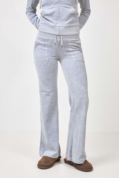 Layla Low Rise Flare Pocketed - Silver Marl