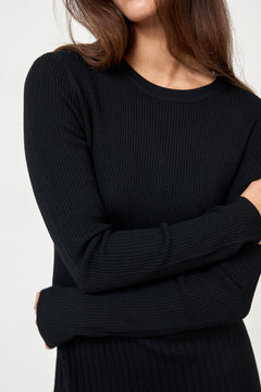 Oline Merino Dress - Black