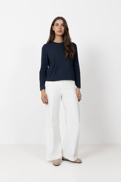 Essential Ls Boxy Tee - Dark Sapphire