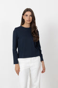 Essential Ls Boxy Tee - Dark Sapphire