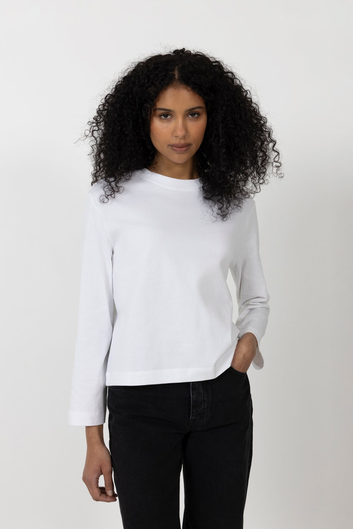 Essential Ls Boxy Tee - Bright White