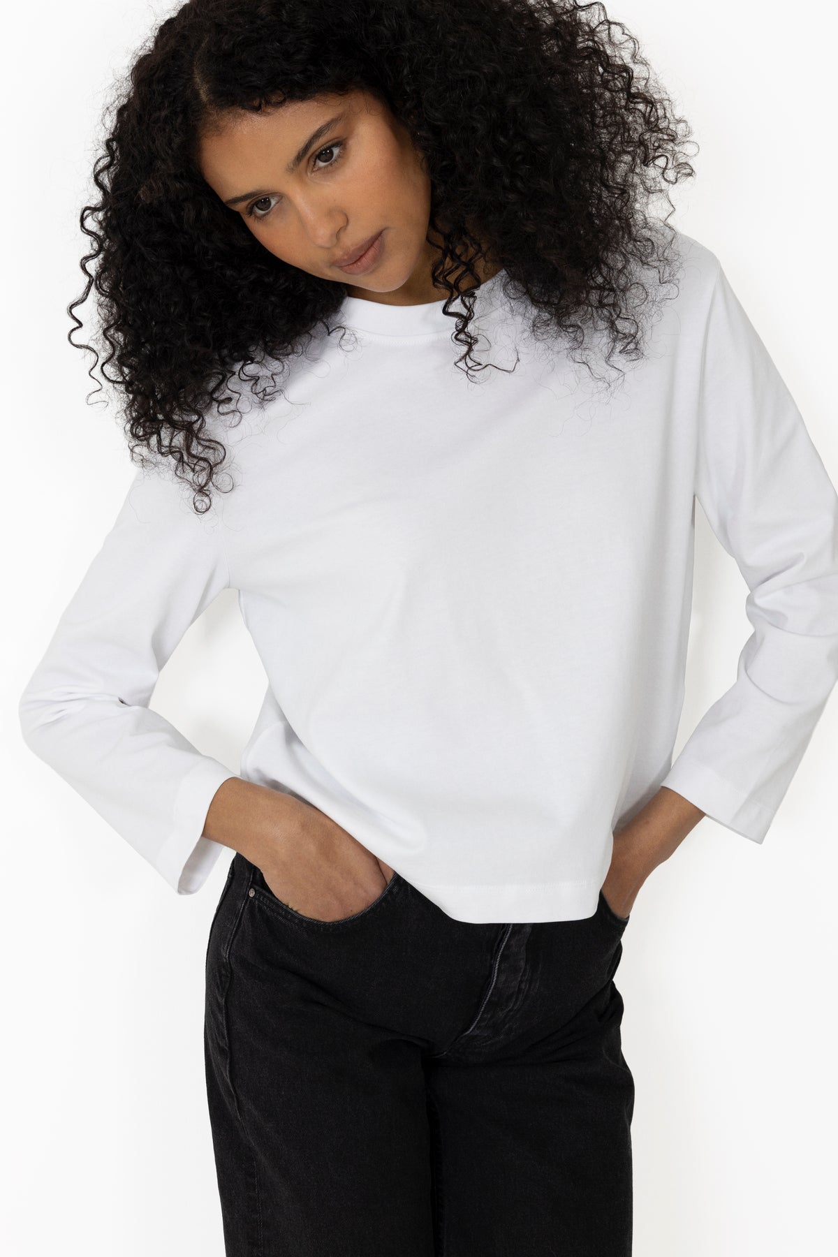 Essential Ls Boxy Tee - Bright White