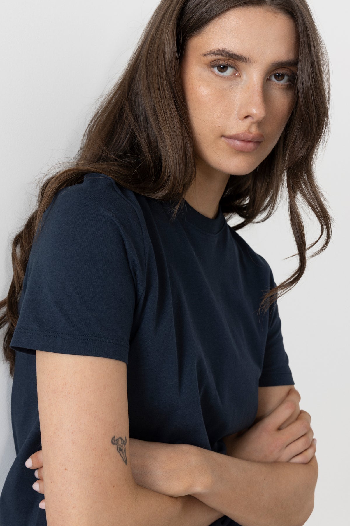 Myessential Ss O-Neck Tee - Dark Sapphire