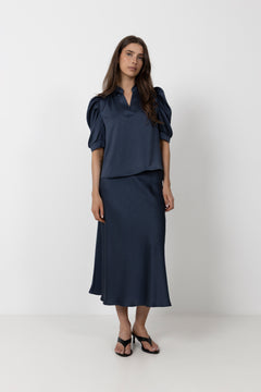 Bovary Skirt - Midnight Blue