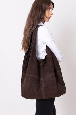 Suede Dalliea Bag - Hot Fudge Brown