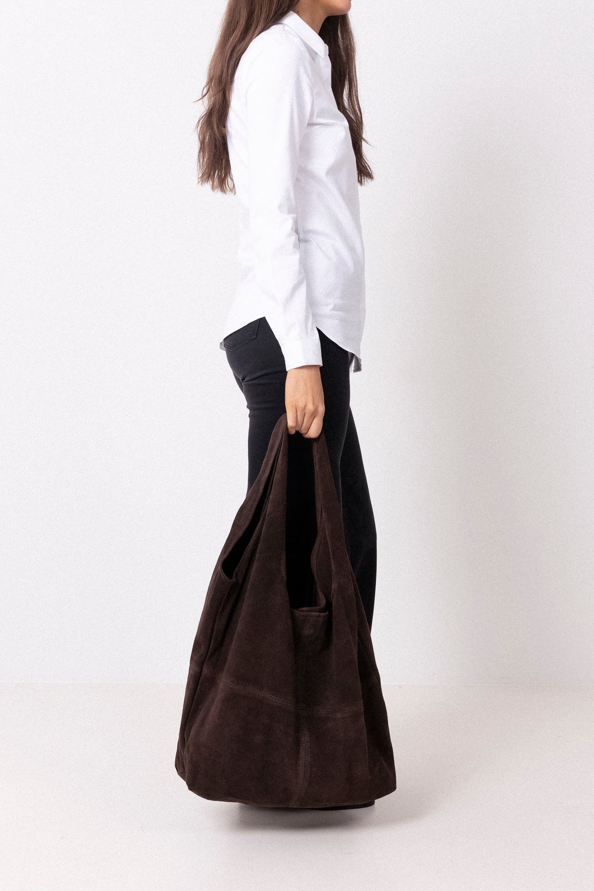 Suede Dalliea Bag - Hot Fudge Brown