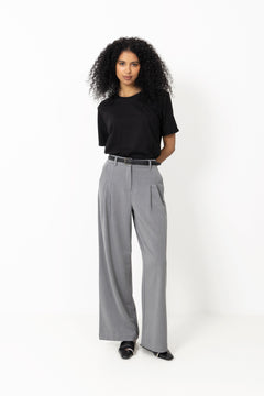 Henrika Hw Pants - Grey Melange