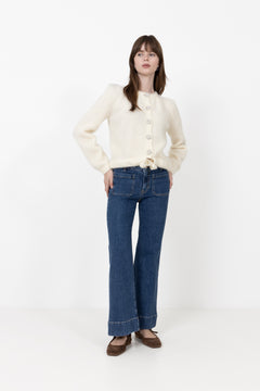 Franca Lux Chunky Cardigan - White