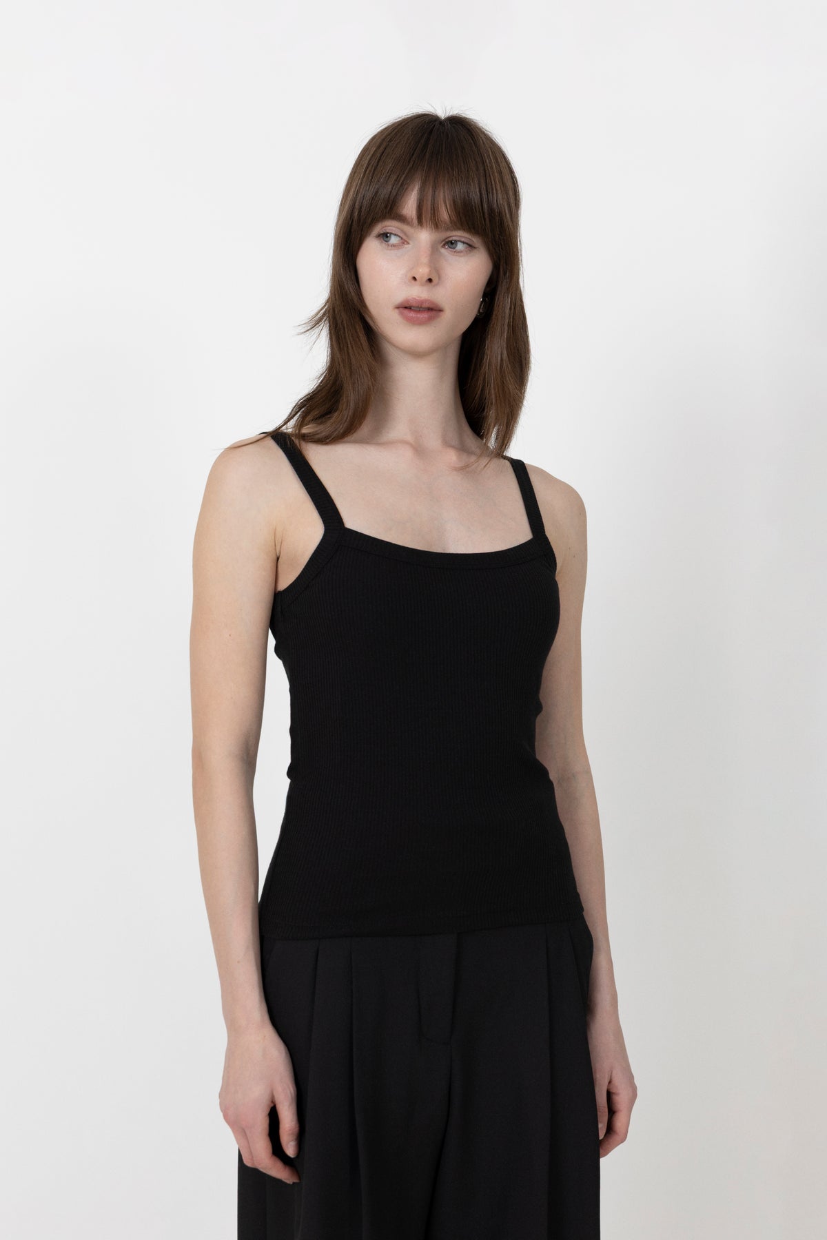Celica Anna Strap Tank Top - Black