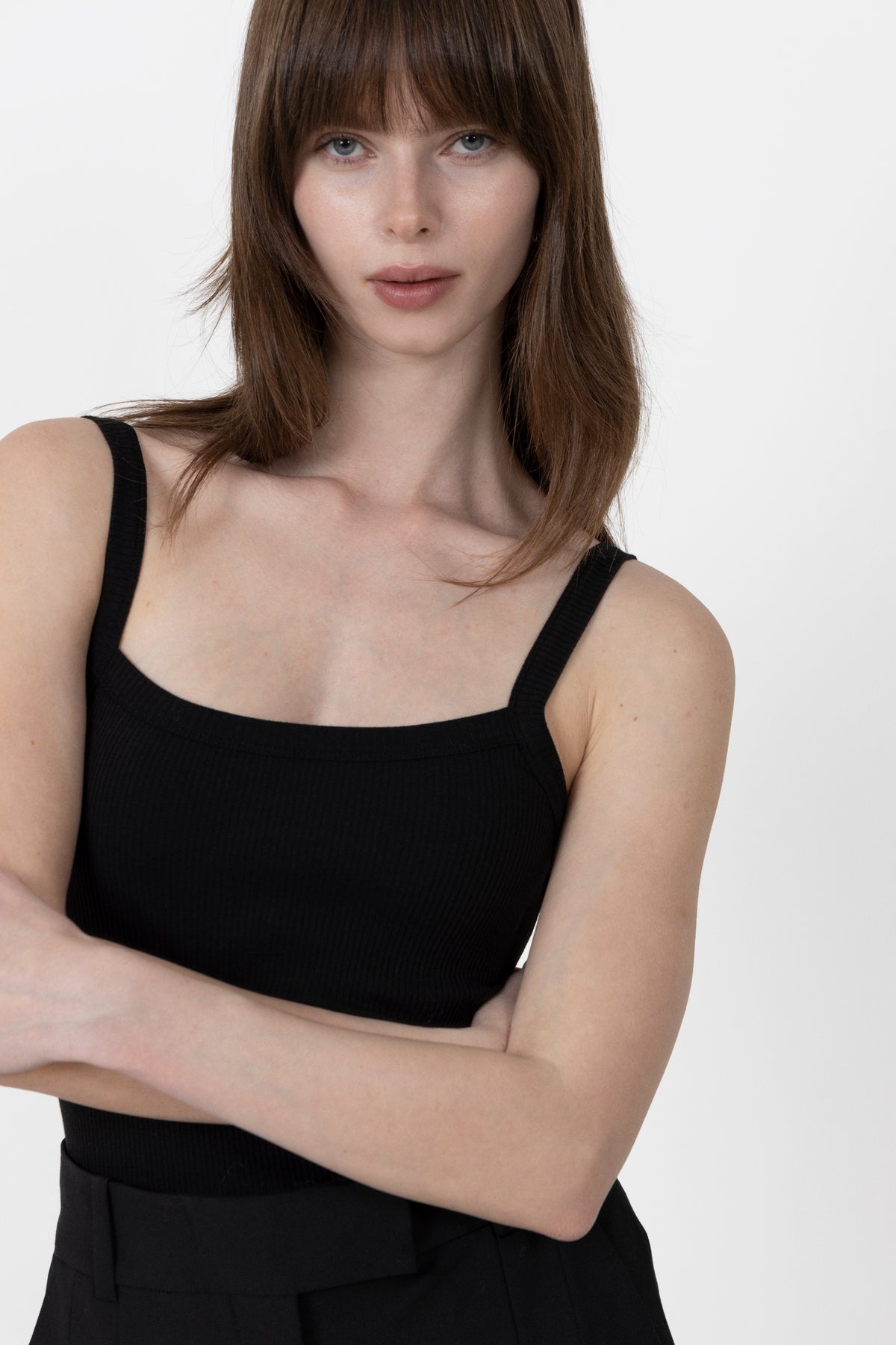 Celica Anna Strap Tank Top - Black