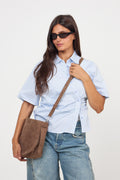 Suede Fraya Small Bag - Moral Gray