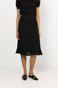 Franca Linen Skirt - Black
