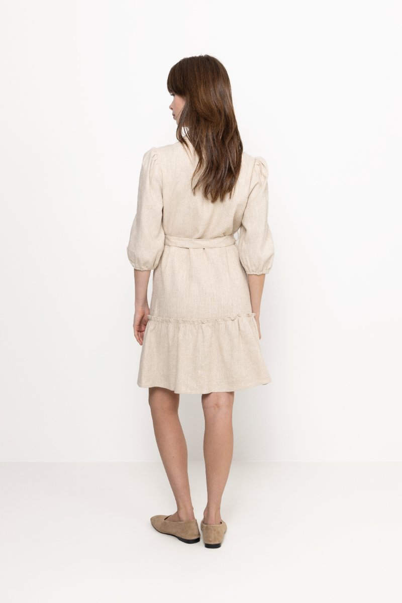 A-View - Kjoler - Linen Dress - Light Sand