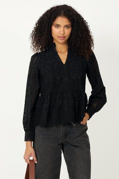 Yasholi Ls Top - Black