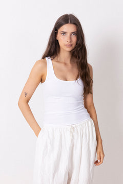Saamanza Tank Top - White