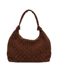 Big Dandy Braided Suede - Dark Brown W. Gold