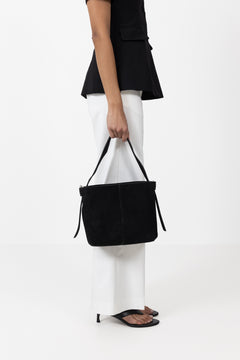 Suede Fraya Small Bag - Black