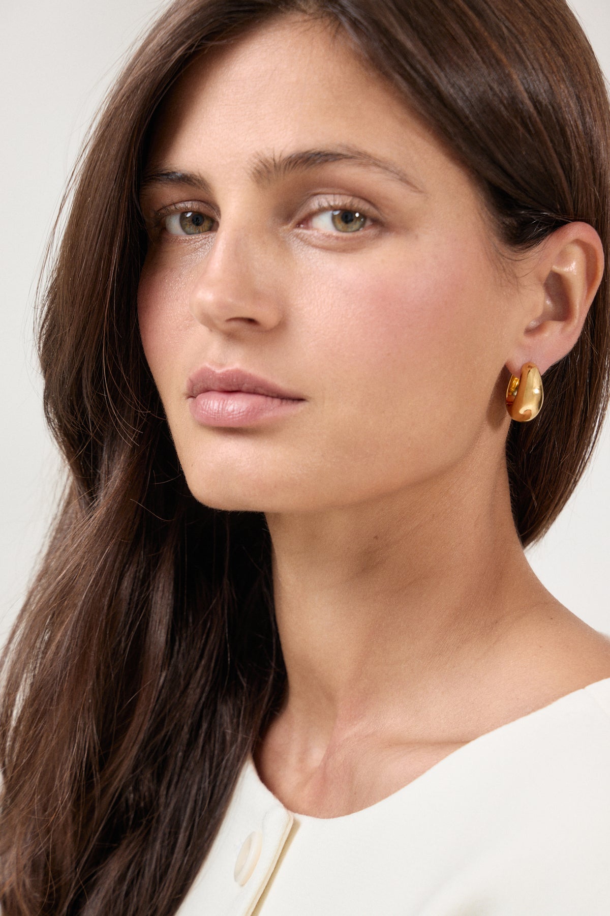 Ice Hoops Medium - Gold