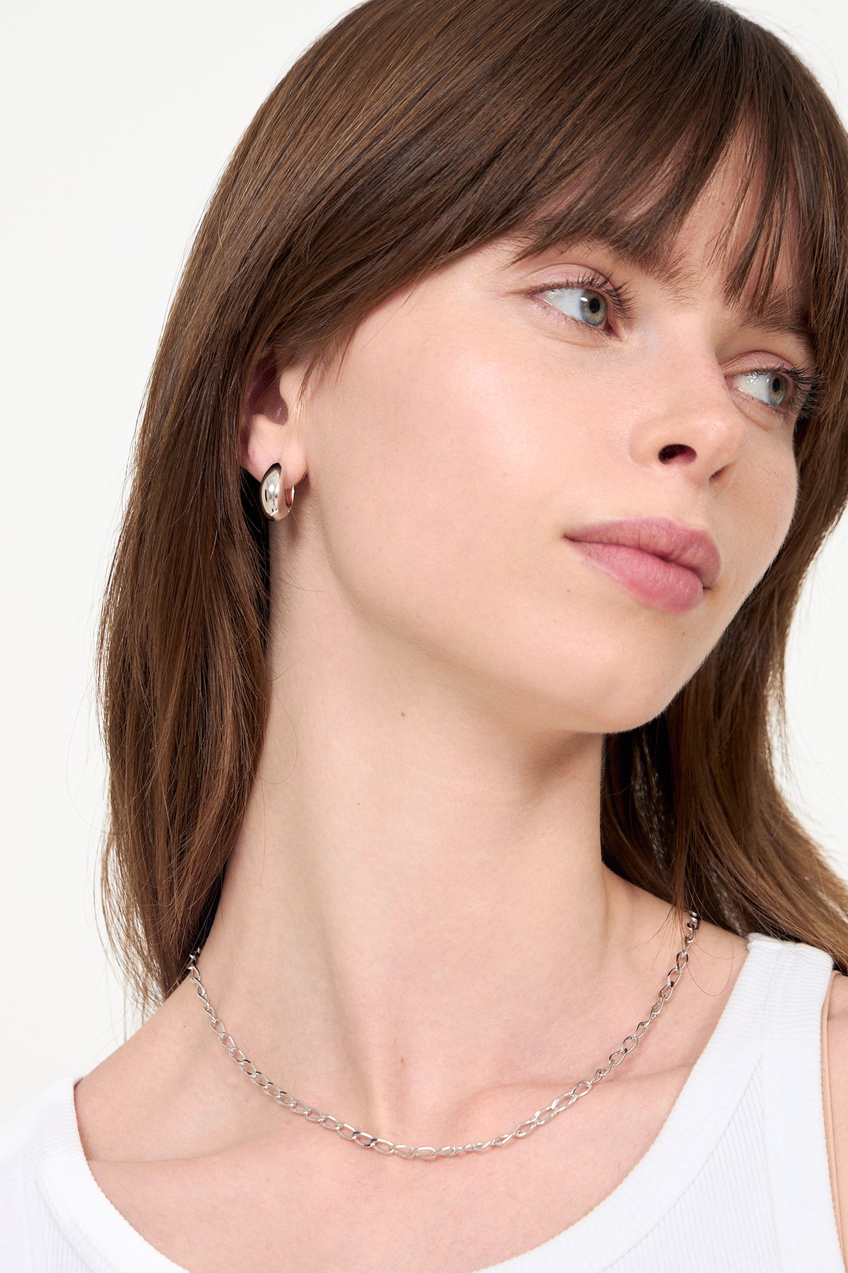 Ice Hoops Small - Silver
