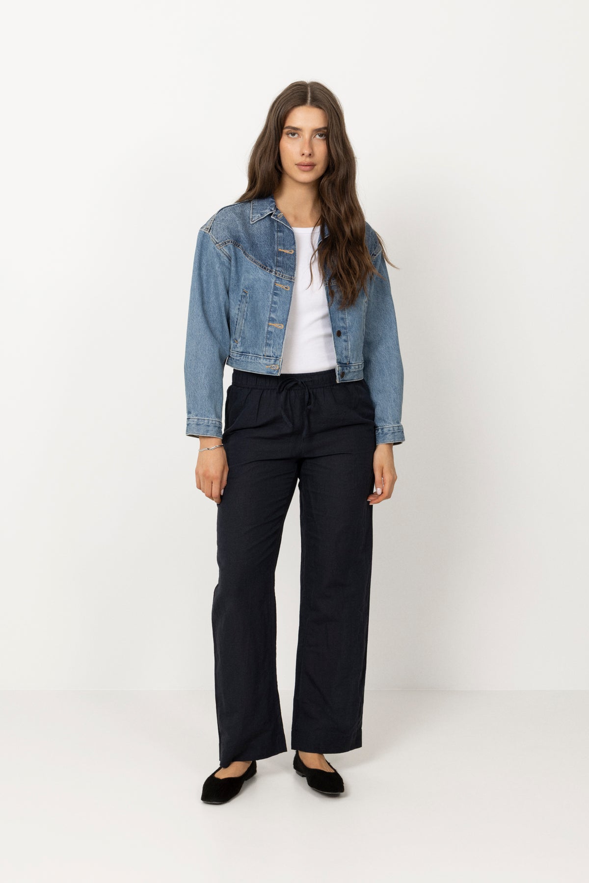 Sonar Linen Pants - Navy