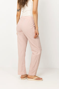 Sonar Linen Pants - Rose Smoke