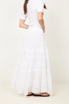Felicia S Voile Skirt - White
