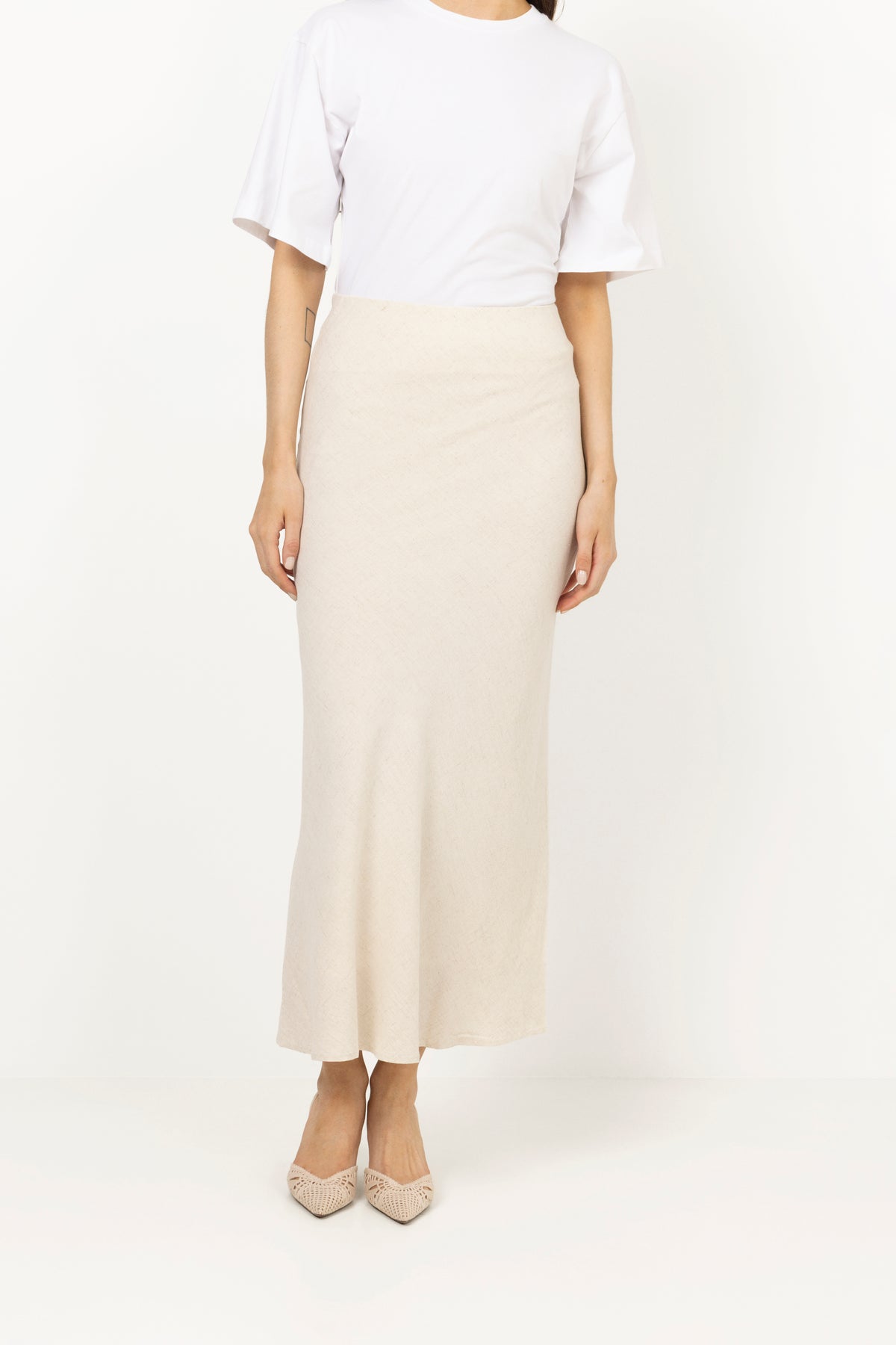 Viso Linen Skirt - Natural