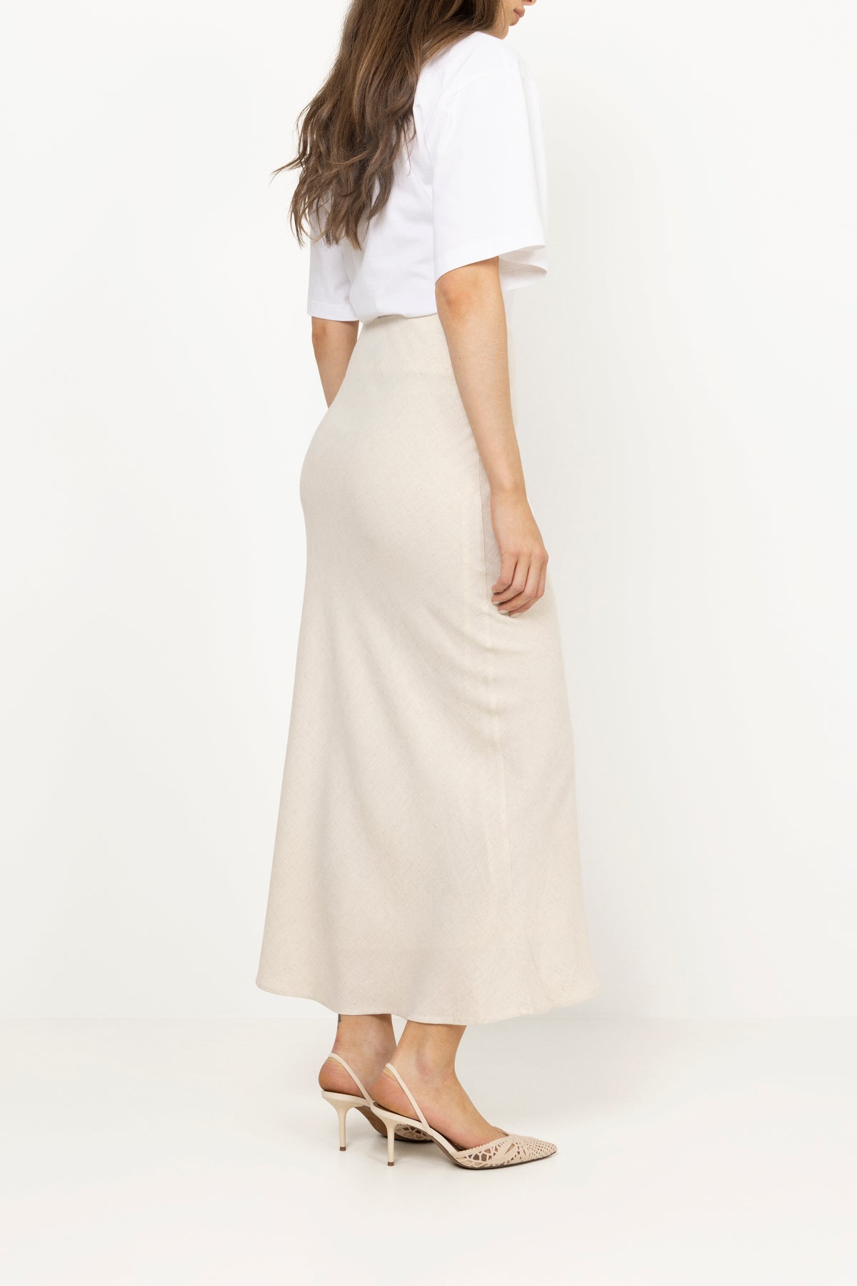 Viso Linen Skirt - Natural