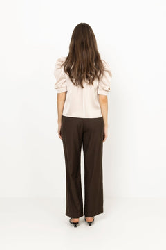 Roella Heavy Sateen Blouse - Champagne