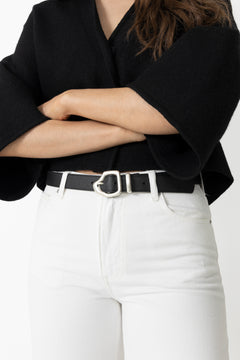 Ako Mini Belt - Black Silver