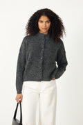 AlphaGZ Short Cardigan - Charcoal Melange