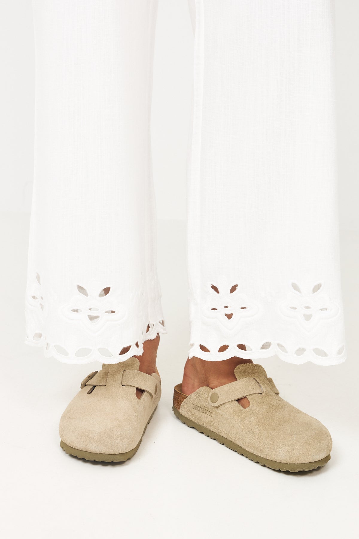 Boston Suede Leather Narrow - Faded Khaki