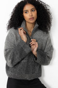 Tine Knit Cardigan - Dk. Grey Mix