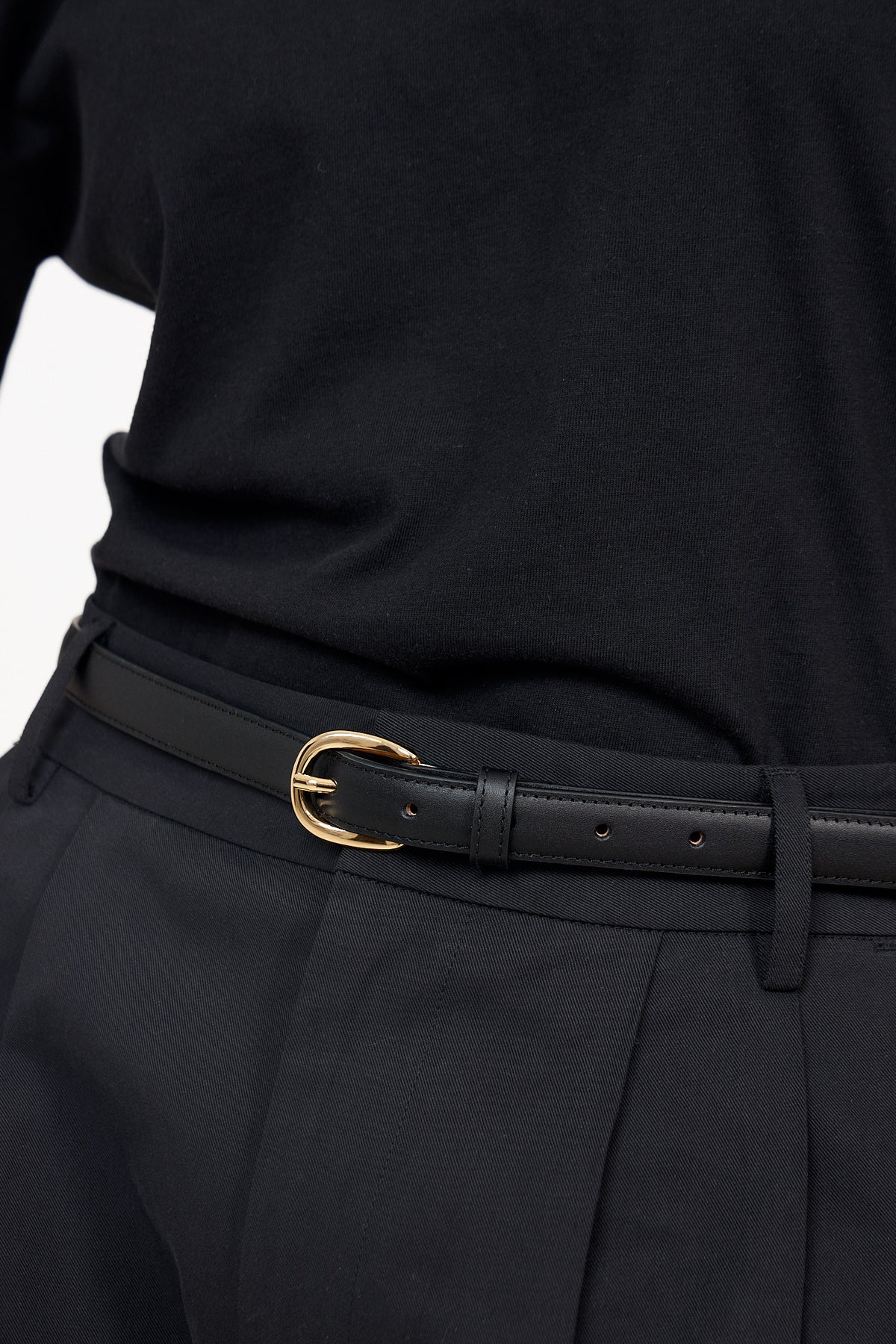 Ceinture Rosette - Noir