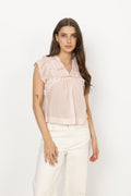 Jayla S Voile Top - Light Pink
