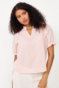 Odesa Linen Blouse - Rose Smoke